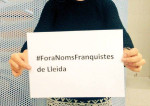Continuen les mostres de solidaritat amb la campanya #ForaNomsFranquistes i les 3 joves encausades