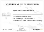 Tots ja teniu un certificat personalitzat a la vostra bustia de correu, Moltes gràcies