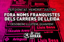 Fora noms franquistes dels carrers de Lleida
