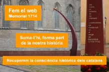 Fem el web del Memorial 1714 per explicar-nos