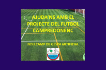 Ajuda'ns amb el nou camp de gespa artificial