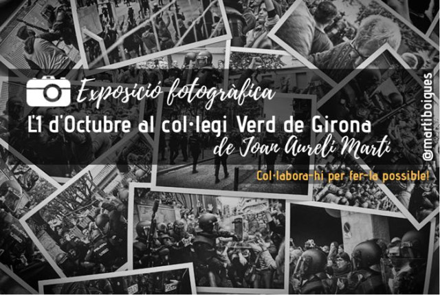 Exposició fotogràfica: 1-O al Col·legi Verd