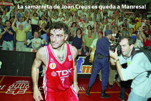 La samarreta de Joan Creus es queda a Manresa!