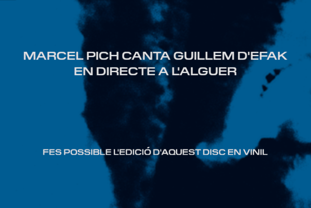 Disc de vinil «Marcel Pich canta Guillem d'Efak - En directe a l'Alguer»